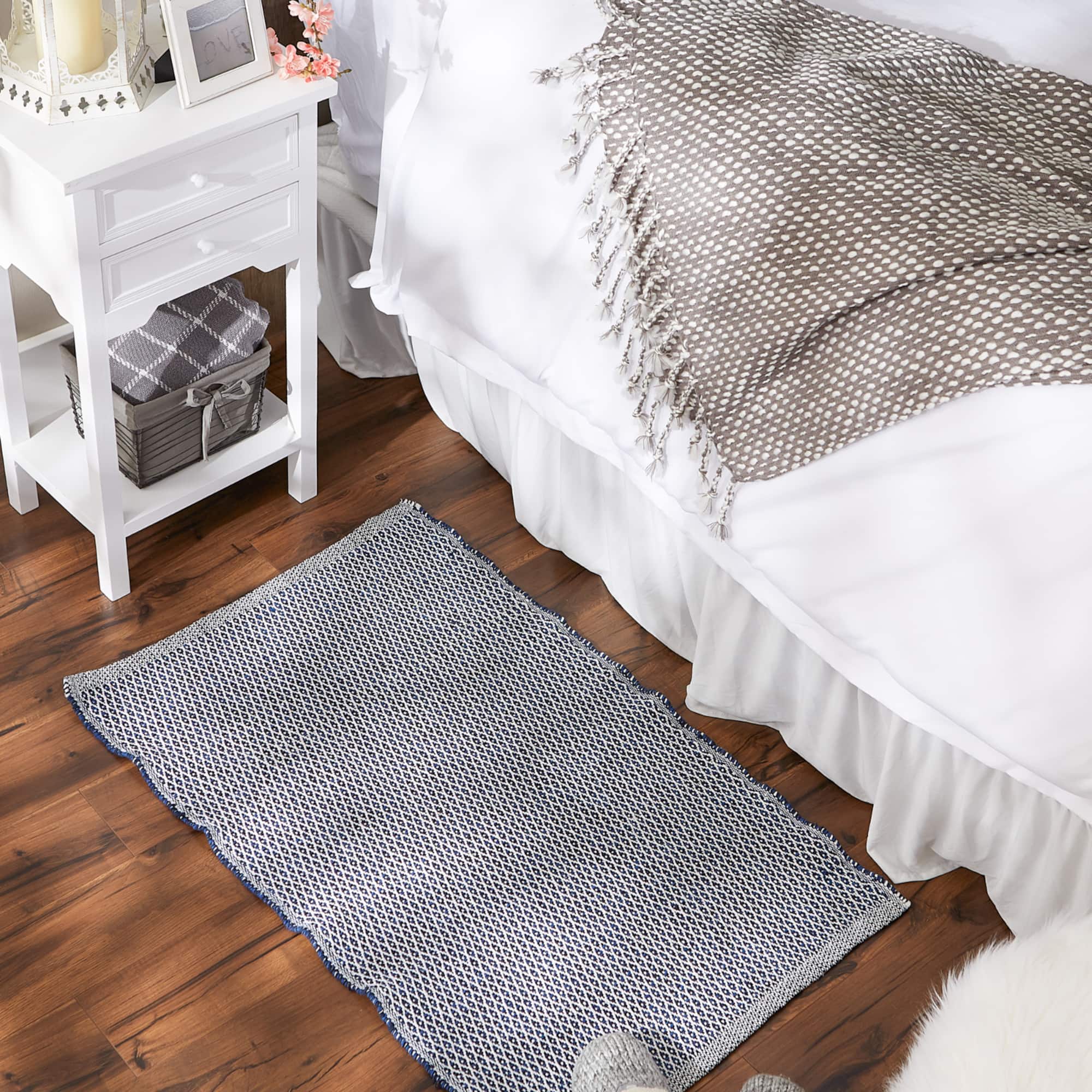 DII® Diamond Handwoven Recycled Yarn Rug